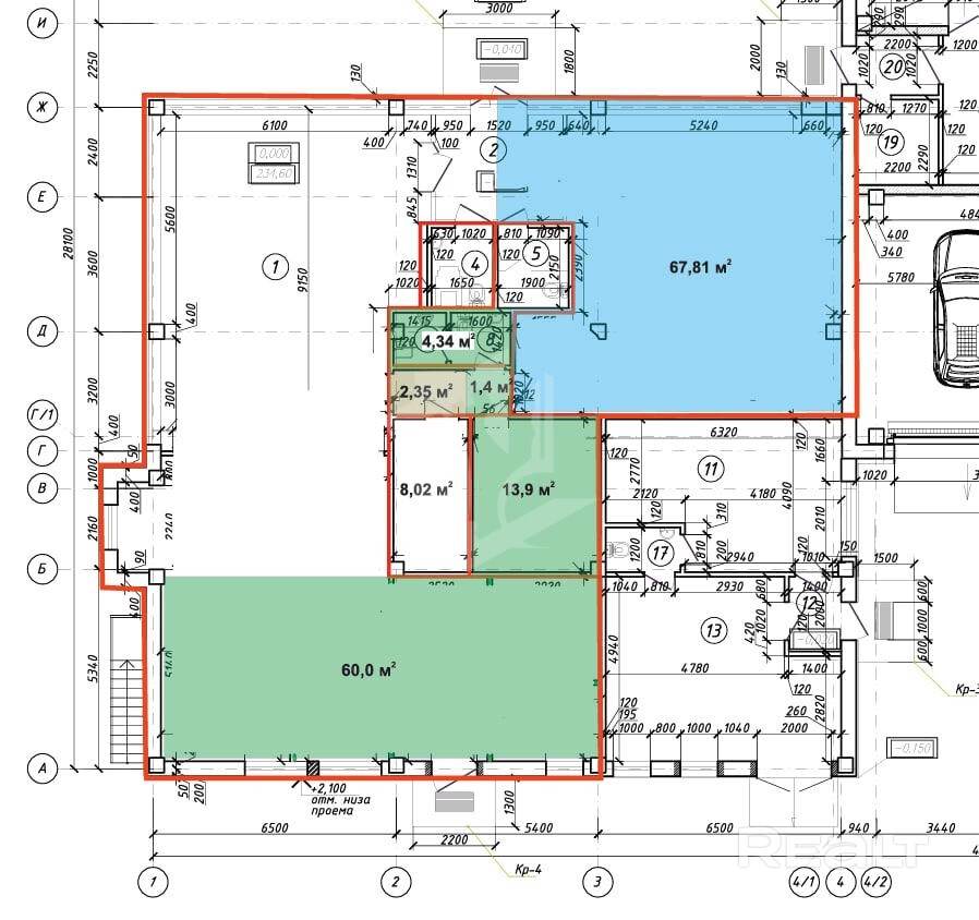 Помещение 220 м² по адресу Дзержинского 163 - Aanzicht 4