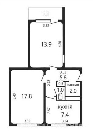 Отличная квартира, хорошие соседи, чистый подъезд, новый счетчик. Скоро будет больше фотографий. Есть свой риелтор. - Altro