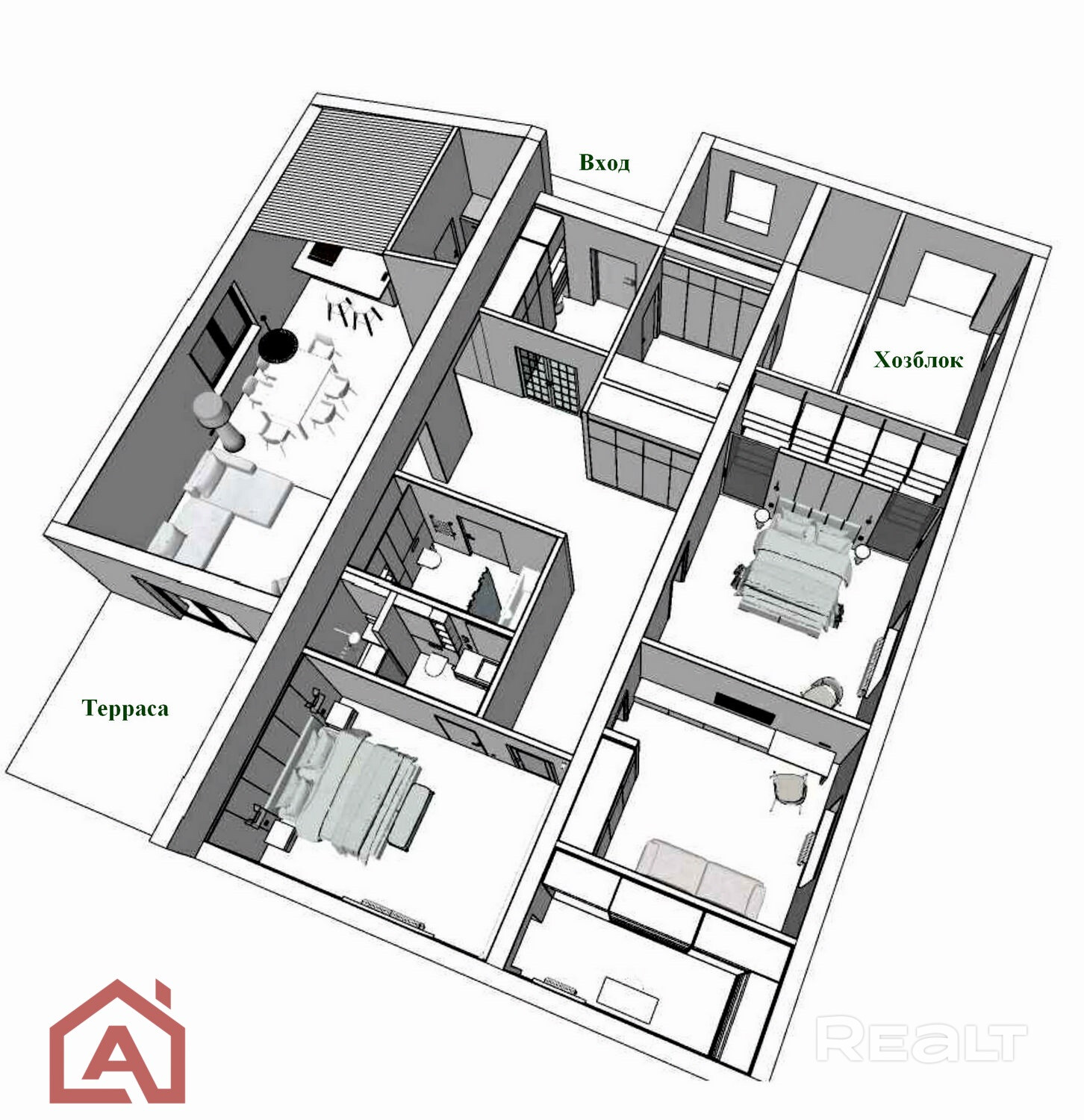 Продаётся дом в Бузунах 31 км от МКАД (Раковское направление) - Ansicht 5