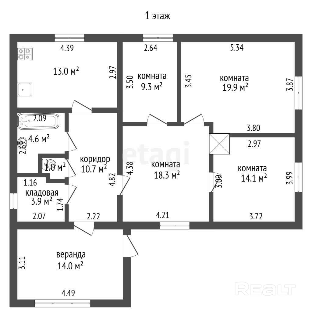 Продаётся новый Дом !   Олехновичский с/с  аг. Олехновичи ул. Лесная 23. - Widok 5