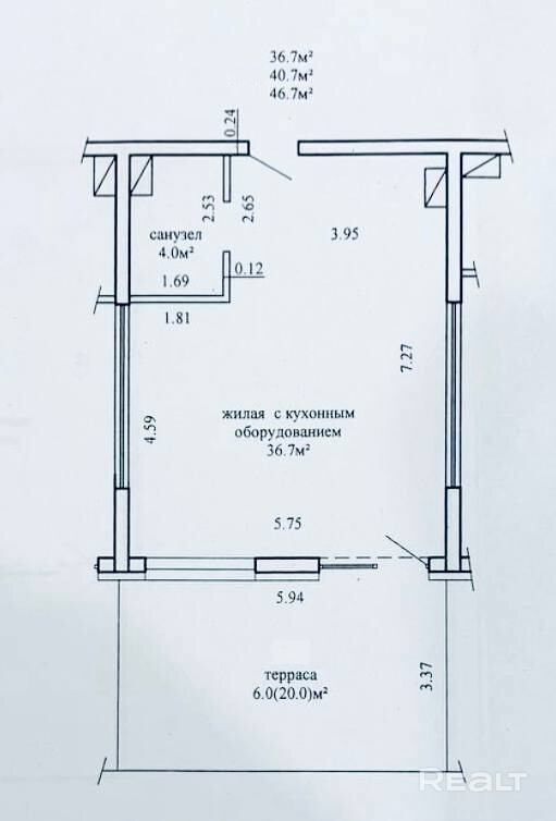 В продаже предложение не для всех по ул. Лученка дом 8: квартира  с террасой в 20 кв.м. – pohled 6