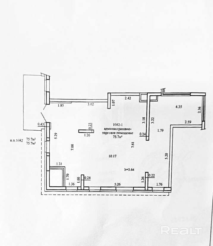Помещение 75.7 м² в новостройке 2026 г. по адресу Савицкого 23 «Беллунские Доломиты» - Vista 4