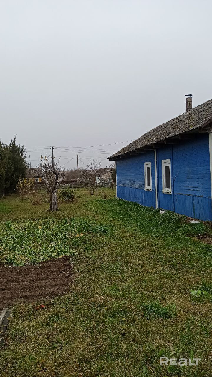 Дом находится в жилой деревне. Есть магазин, остановка транспорта. Автобус идёт из Клецка, маршрутка из Минска. Недалеко есть лес, в деревне есть река, где можно купаться. В Клецке есть озеро с организованным пляжем. Дом в нормальном состоянии. Окна стеклопакеты. Печь рабочая. Баня, которую можно переоборудовать. Гараж. Большой сарай. Сад ( старый и новый). Земля частично обработана под огород. Хорошие , дружелюбные соседи. - Ansicht 4