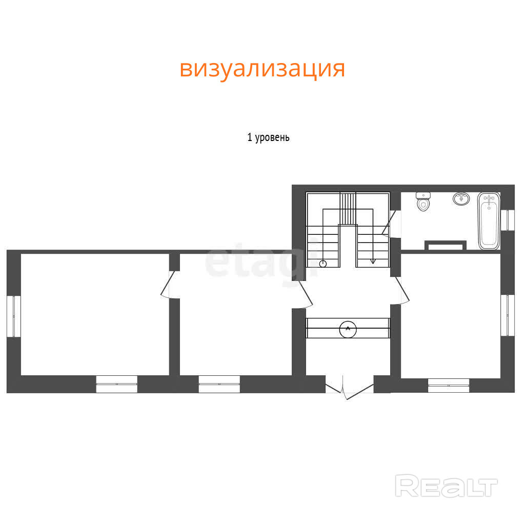 Продается двухкомнатная квартира (полдома) по ул.Гая! - Widok 3