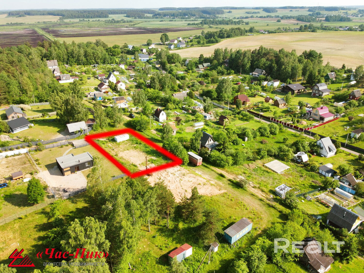 Прекрасный участок 8,95 соток в современном с/т "АГРОБелОИ-1" д.Рудомейка. - Ansicht 4