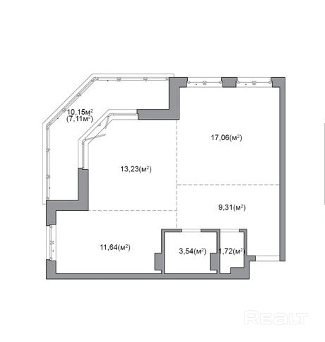 Светлая квартира с редкой планировкой у парка в Minsk World - Widok 4