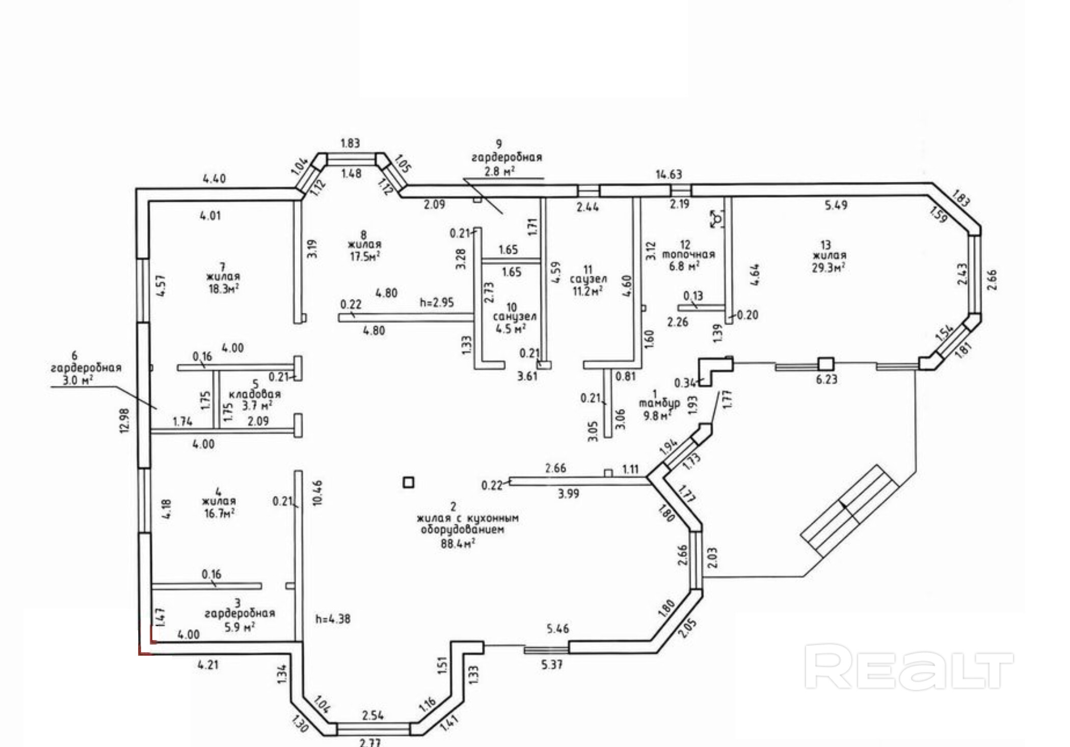 Дом 217 м² + гостевой дом 113 м² на участке 16 соток - изображение №10