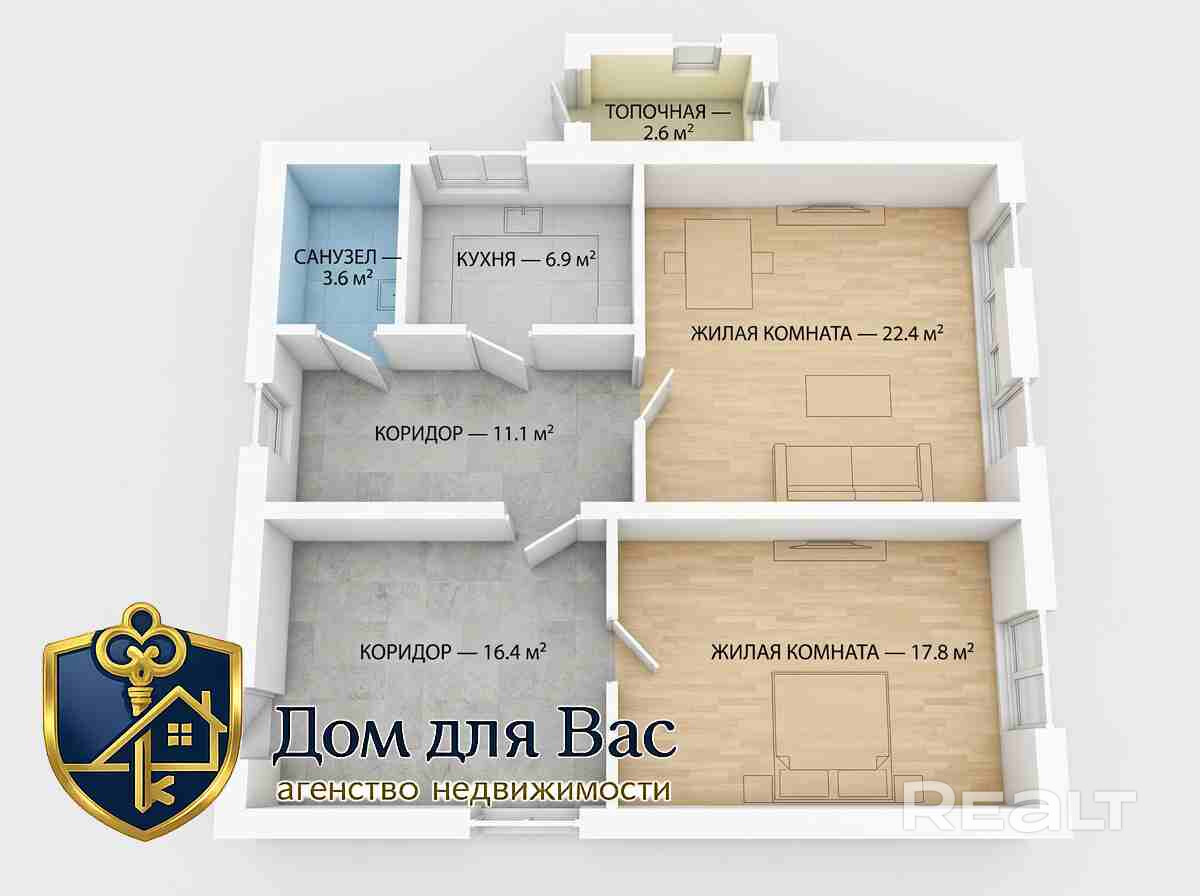 Жилой дом в агрогородке Полочаны Молодечненского района - Widok 3