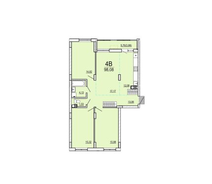 Продаётся четырехкомнатная квартира в строящемся жилом комплексе "Чайка" Октябрьской Революции ул., д. №3.2 по ГП (Брест) по договору долевого строительства. • Этаж: 12 • Секция: 3 • Площадь: 97,86 м² • Дом: стадия строительства — завершено 25% (01.04.2026) • Формат: долевое строительство (ДДУ) Подробнее по телефону