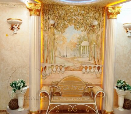 В мкр Гершоны г. Бреста продается коттедж с  ремонтом в стиле итальянского барокко