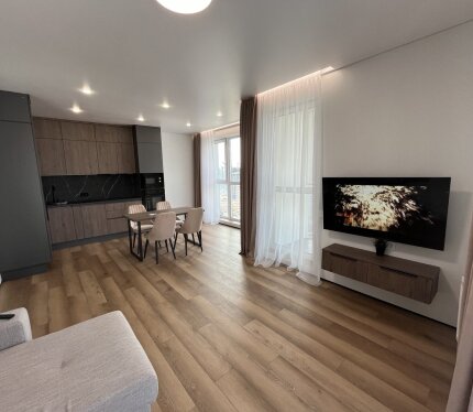 Панорамная евродвушка 52 м² на 24 этаже