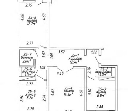 Продается 21/50 доли в трехкомнатной квартире, состоящей из комнаты 16,3 кв.м. Доля выделена, лицевые счета разделены. Стеклопакет, ламинат. Места общего пользования в хорошем состоянии. Соседи два человека.