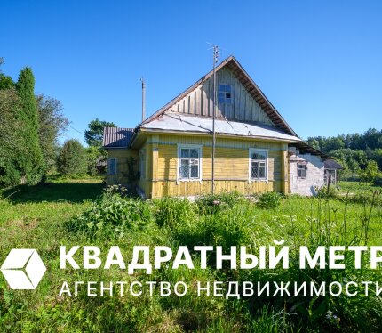 Бревенчатый дом в живописной д. Леповщина