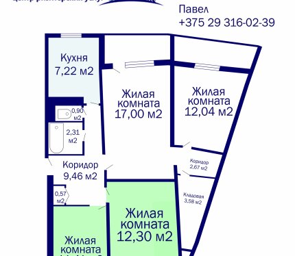 Продается 159/400 доли, ул. Шугаева, д. 17, к.1