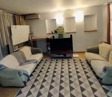 Ищем классную соседку в светлую квартиру с душой и крутой техникой! 🌿 Почему у нас круто: 📍 Локация: Самый центр. 5 минут пешком — и ты на Комсомольском озере. Идеально для утренних пробежек или закатов в парке. 🏠 Квартира: Большой зал, объединенный с кухней (настоящая лаундж-зона!). Ремонт хороший.