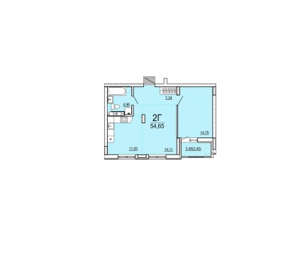 Продаётся двухкомнатная квартира в строящемся жилом комплексе "Чайка" Октябрьской Революции ул., д. №3.2 по ГП (Брест) по договору долевого строительства. • Этаж: 4 • Секция: 2 • Площадь: 54,65 м² • Дом: стадия строительства — завершено 25% (01.04.2026) • Формат: долевое строительство (ДДУ) Подробнее по телефону