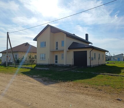 Продается новый современный дом с хорошо продуманной, ориентированной на максимальное удобство планировкой. В проекте предусмотрена просторная гостинно-кухонная зона (38,8 м2), три спальных комнаты (15,3; 16,0; 17,4 м2), холл (24,5; 21,3 м2), два санузла: