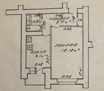 Уютная однакомнатная квартира