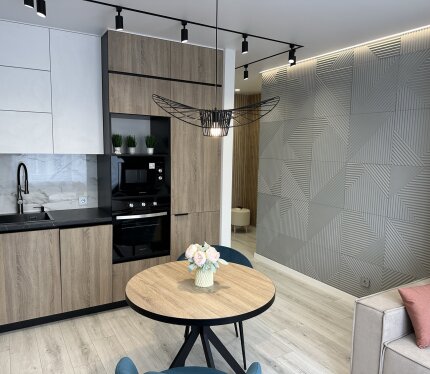 Квартира с дизайнерским ремонтом.