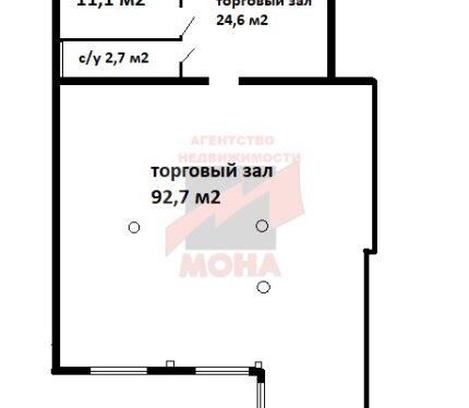 Административно-торговое помещение в г. Бресте, 133,3 м2 1 этаж, отдельный вход