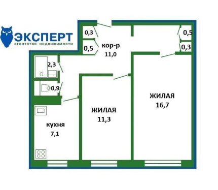 Квартира в доме с лифтом, окна выходят на тихи частный сектор!