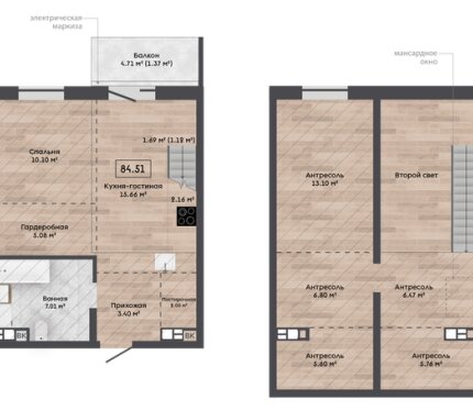 Старт продаж в ЖК "Зеленая Гавань"! Ваша 3-к квартира + мансарда в квартале "Горный ручей" ждет вас!