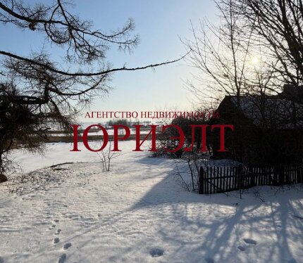 Участок с домом на берегу озера в д. Браково