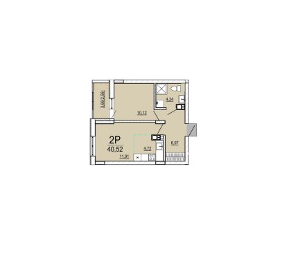 Продаётся двухкомнатная квартира в строящемся жилом комплексе "Чайка" Октябрьской Революции ул., д. №3.2 по ГП (Брест) по договору долевого строительства. • Этаж: 6 • Секция: 5 • Площадь: 40,52 м² • Дом: стадия строительства — завершено 25% (01.04.2026) • Формат: долевое строительство (ДДУ) Подробнее по телефону