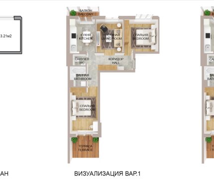 ЦЕНТР! МЕТРО 15 мин! СКИДКИ! Выбор этажей и планировок! Кредит, рассрочка!