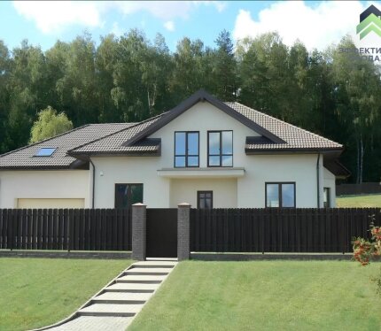 Двухуровневый коттедж прямо возле леса!