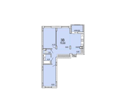 Продаётся трехкомнатная квартира в строящемся жилом комплексе "Чайка" Октябрьской Революции ул., д. №3.2 по ГП (Брест) по договору долевого строительства. • Этаж: 10 • Секция: 2 • Площадь: 79,69 м² • Дом: стадия строительства — завершено 25% (01.04.2026) • Формат: долевое строительство (ДДУ) Подробнее по телефону