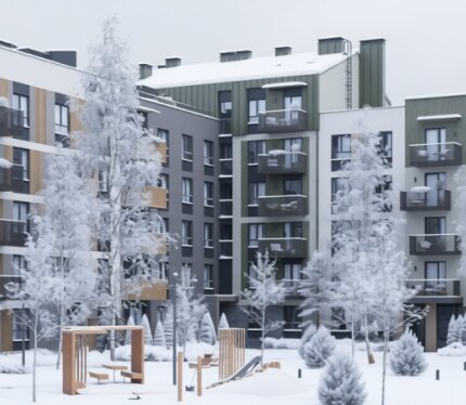 Старт продаж! Редкость! Евротрёшка с приватной террасой и собственным участком в «Горном ручье».