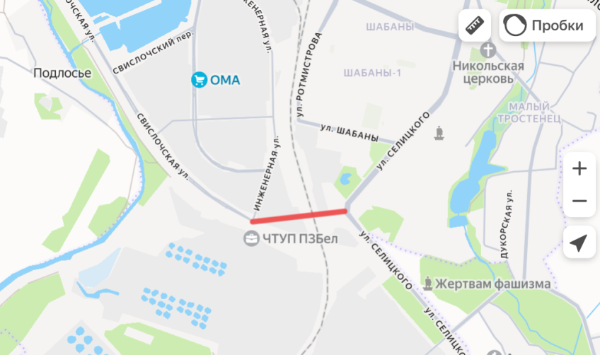 Предполагаемое место стройки.
